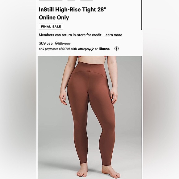 Lululemon Instill leggings - Picture 2 of 3